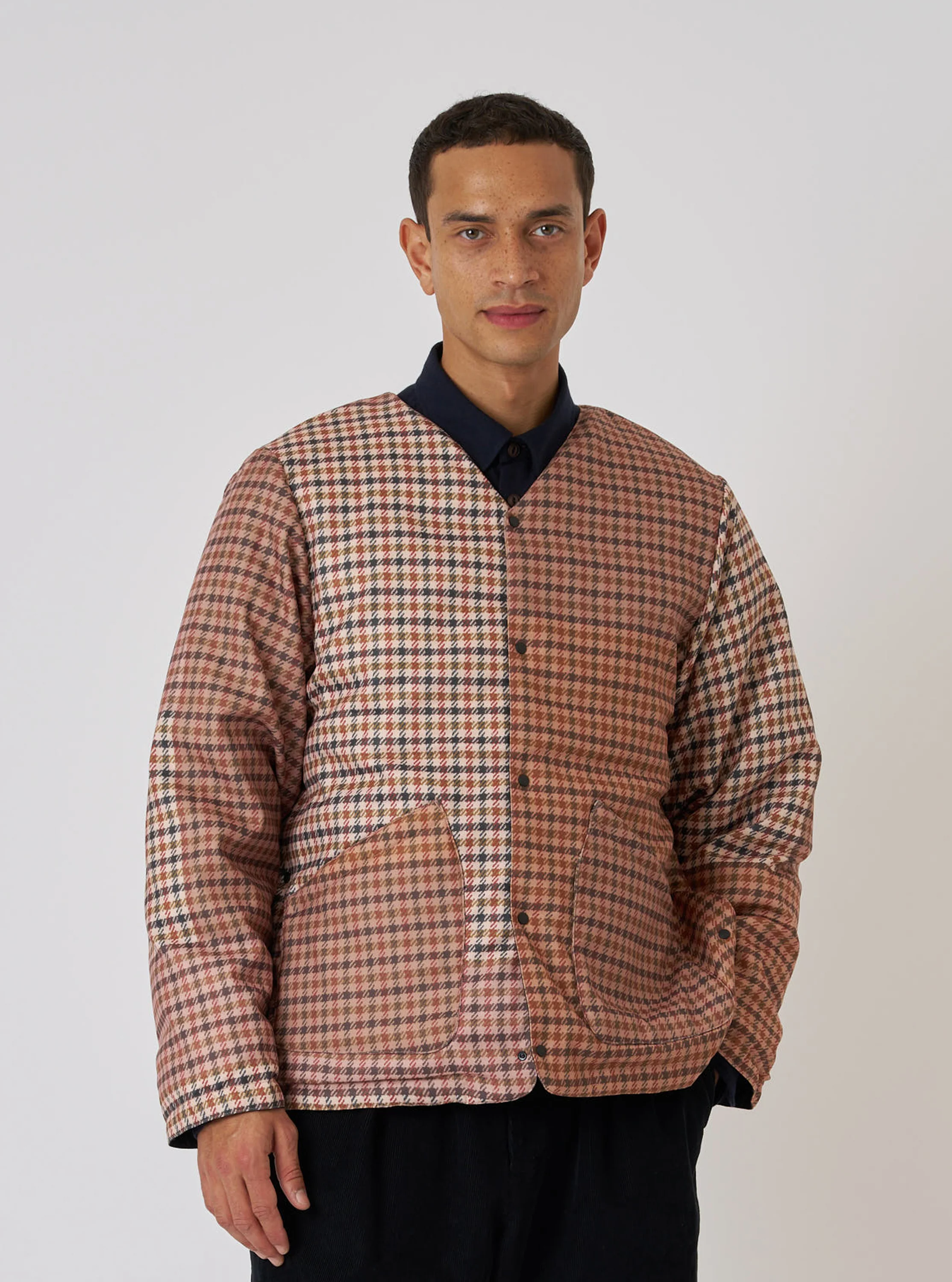 TAION x Universal Works Reversible Dark Navy Military Line Liner Jacket - Image 4