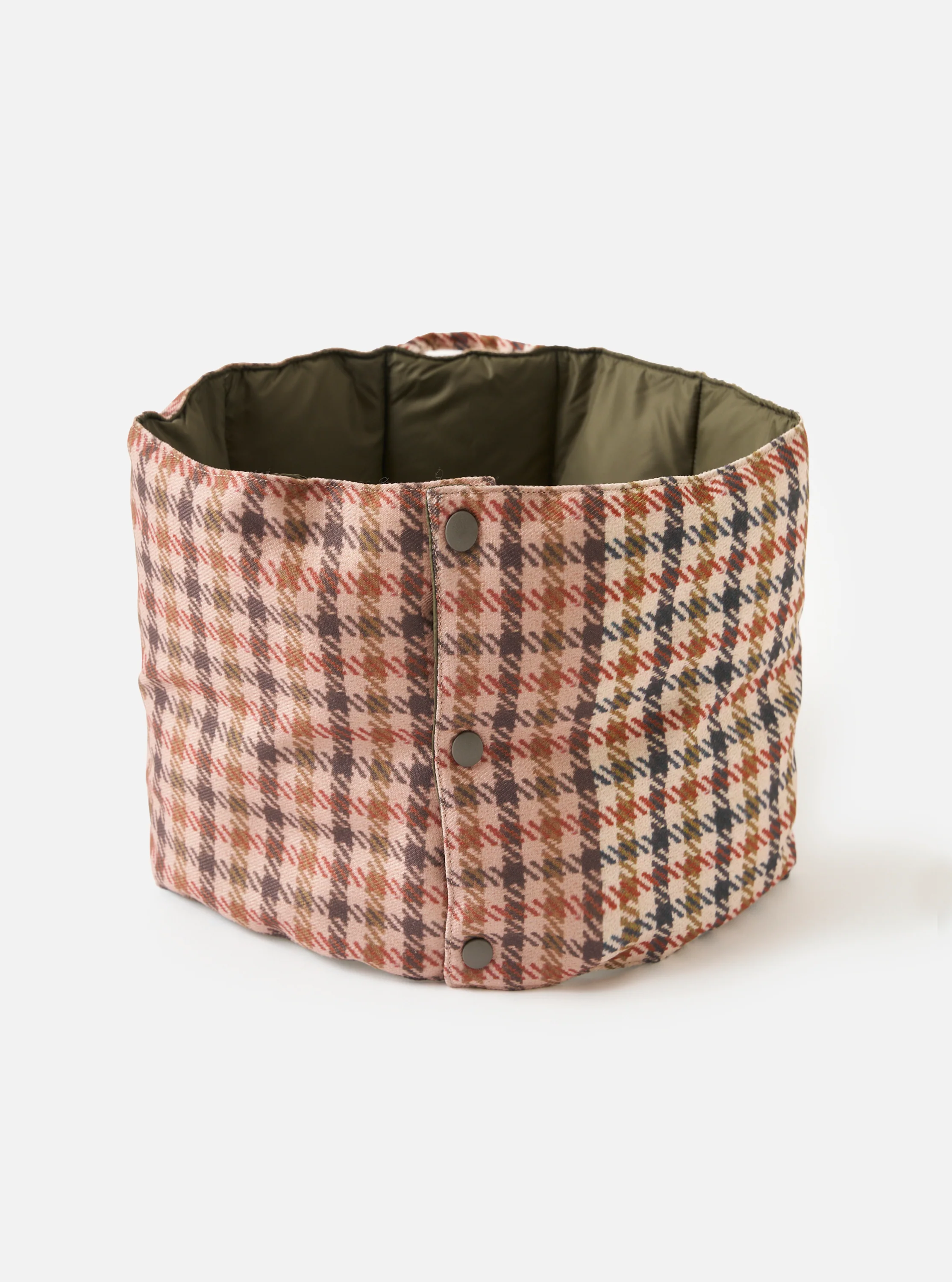 TAION x Universal Works Reversible Dark Olive Military Line Neck Warmer - Image 3