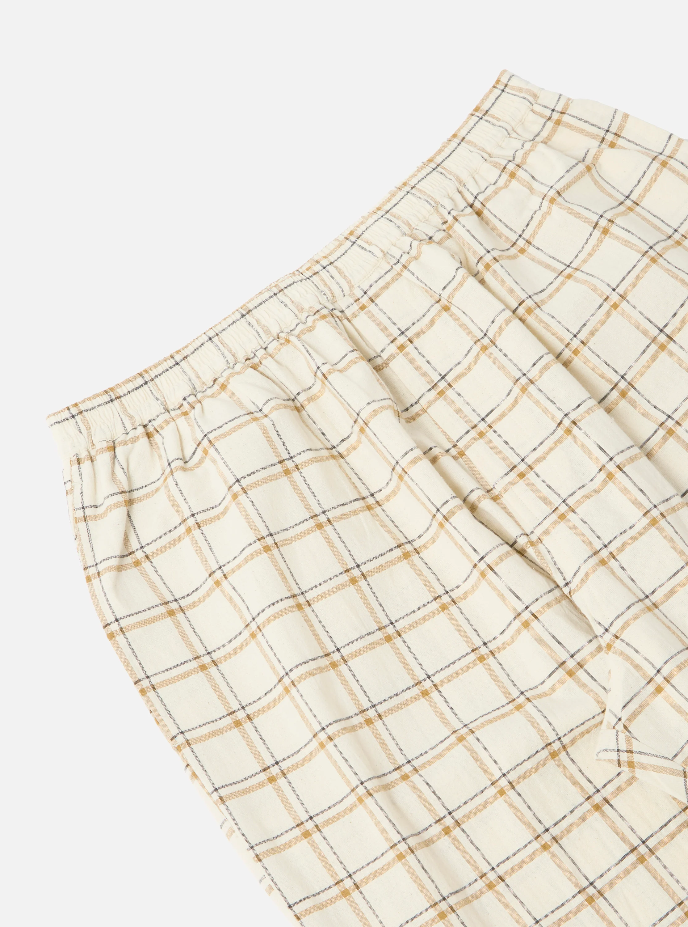 Ecru PJ Plaid Pyjama Pant - Image 4
